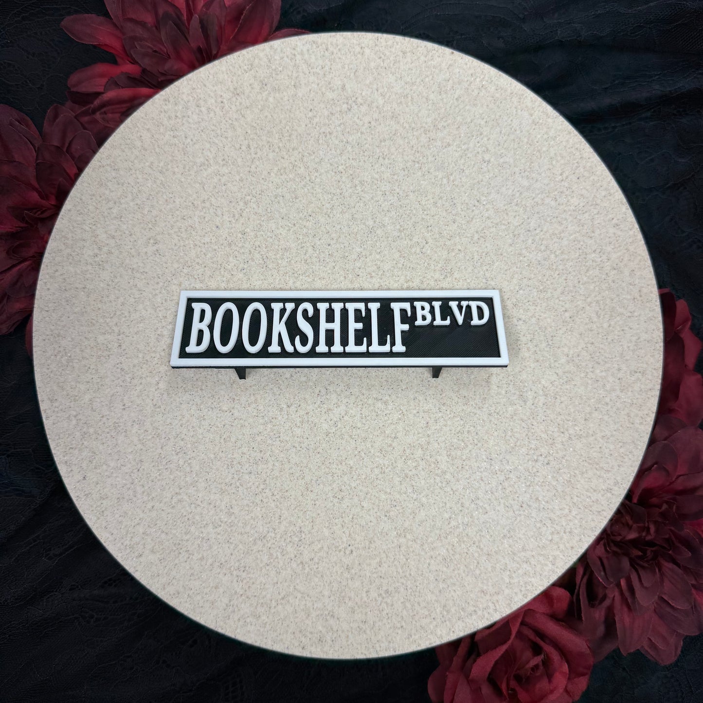 Bookshelf Blvd Sign