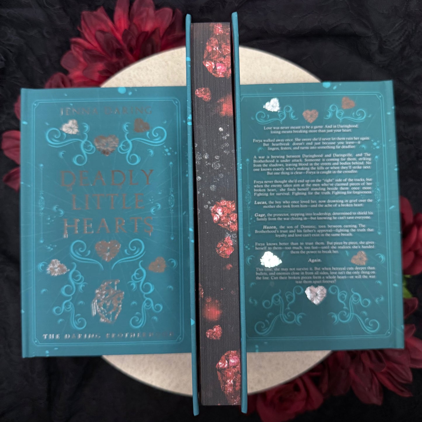 Deadly Little Hearts (The Daring Brotherhood #2) by Jenna Daring - Hardcover Foiled Special Edition