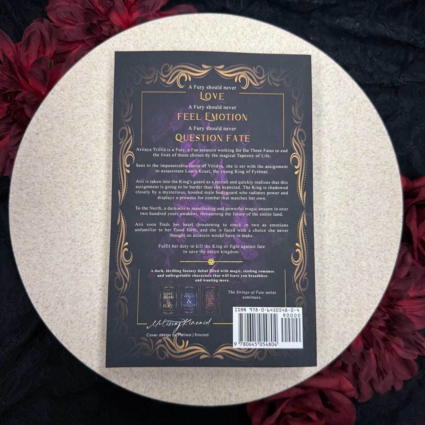 Love, Blood & Fury (Strings of Fate #1) by Melissa J. Kincaid - SIGNED COPIES