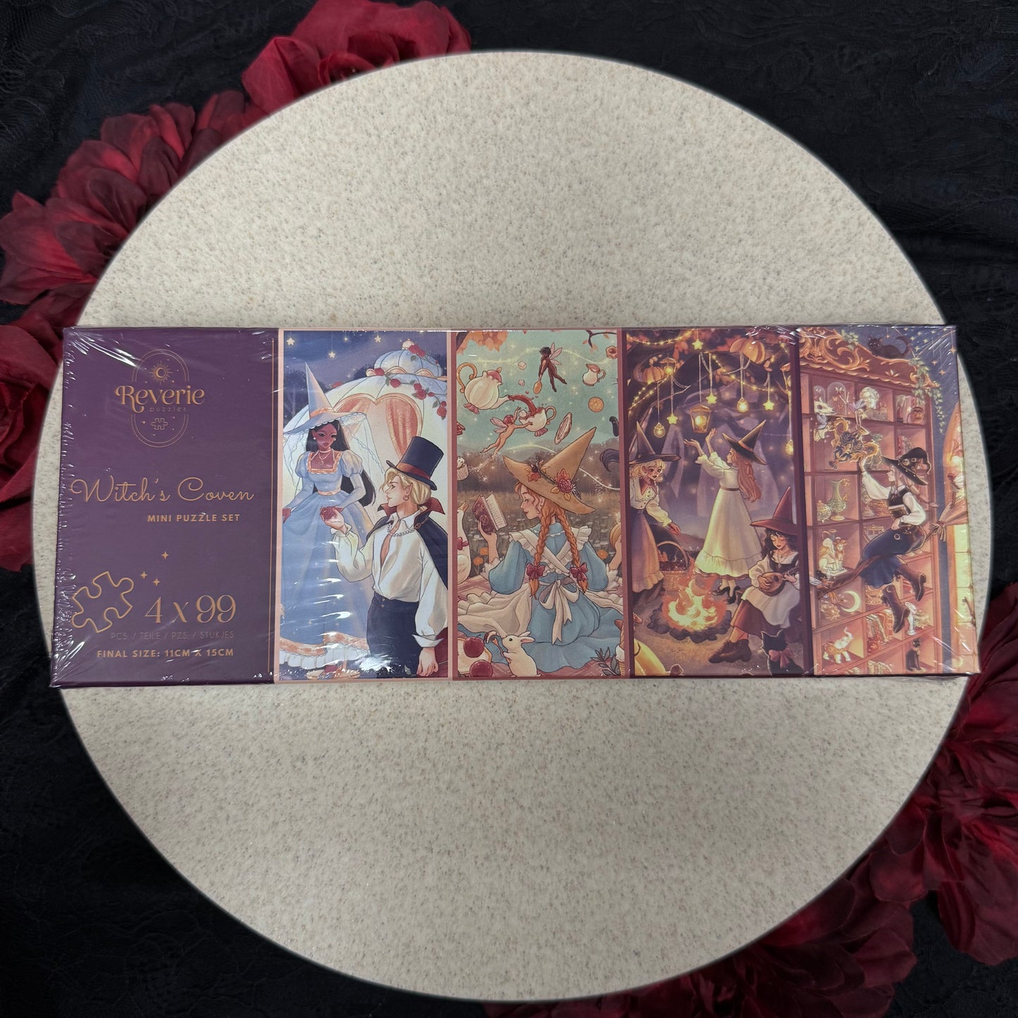 Mini Jigsaw Puzzle Set (4 x 99 Pieces)