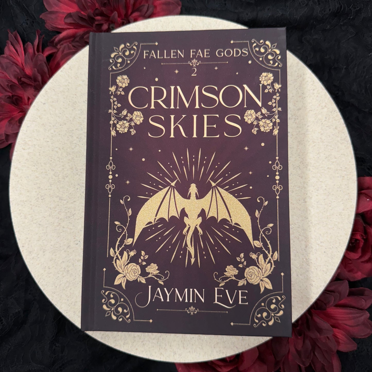 Crimson Skies (Fallen Fae Gods #2) by Jaymin Eve - Hardcover