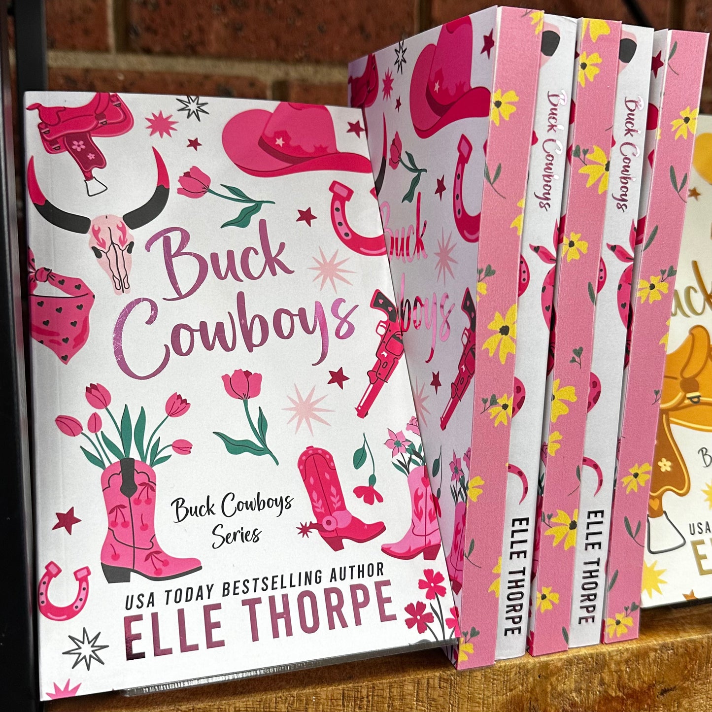 Buck Cowboys (Buck Cowboys #1) by Elle Thorpe - Foiled Cover/Sprayed Edges Edition