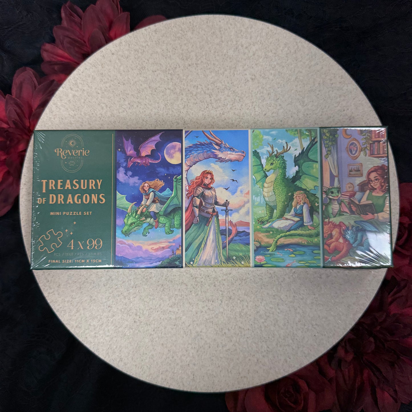 Mini Jigsaw Puzzle Set (4 x 99 Pieces)