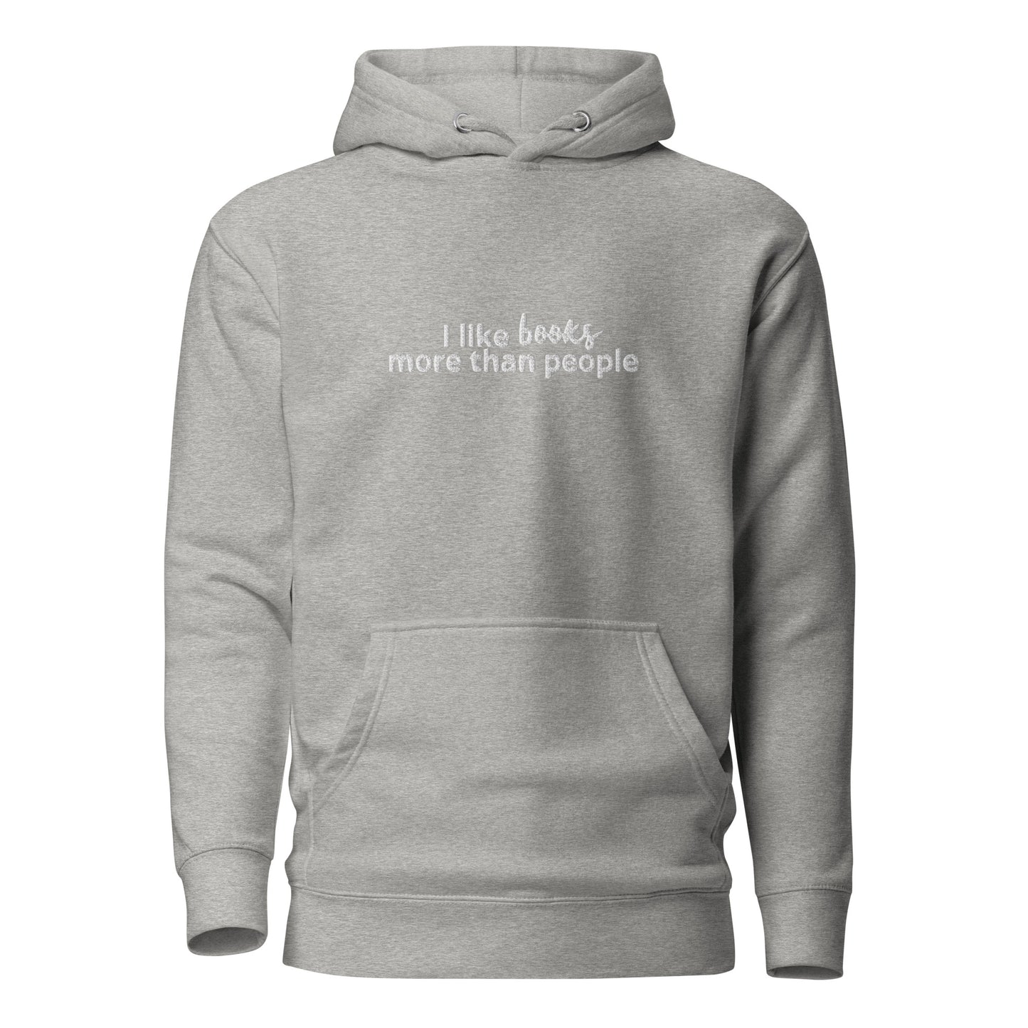 I Like Books More Than People Hoodie
