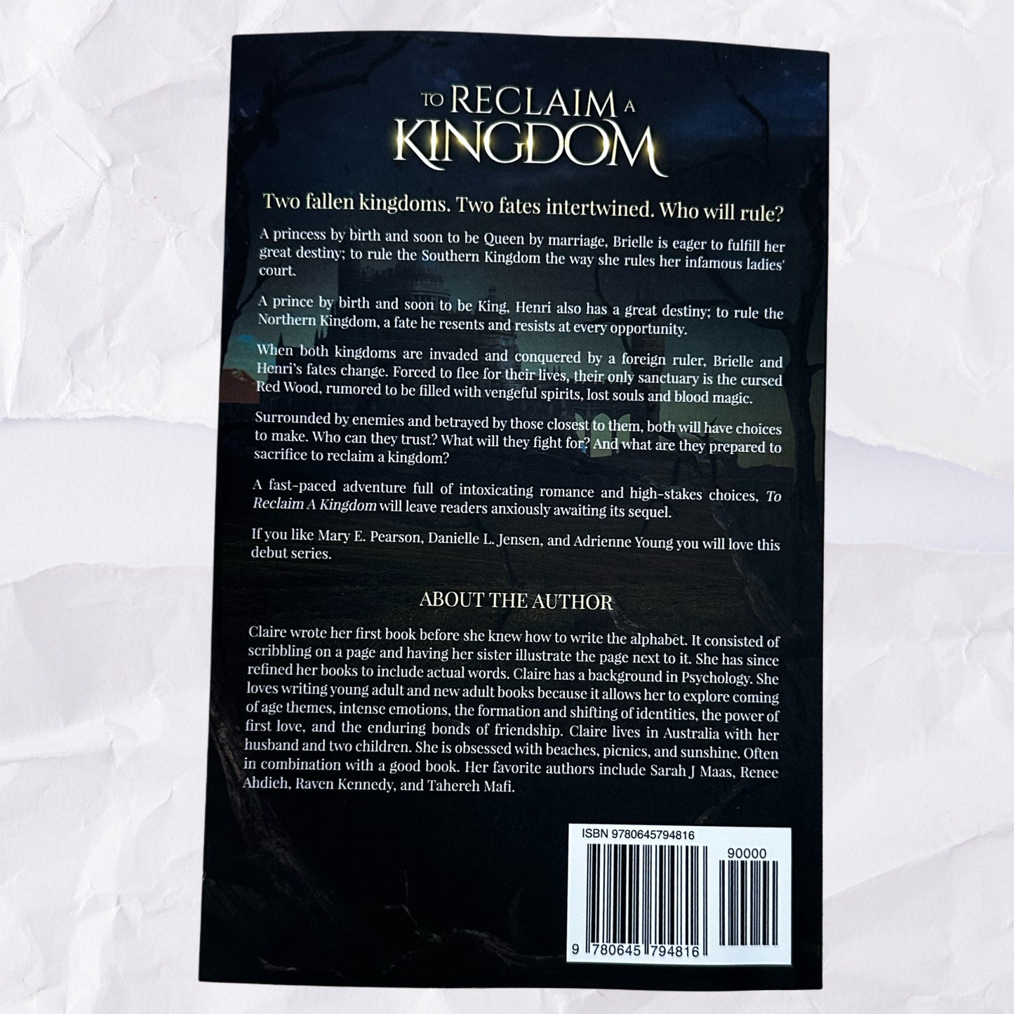 To Reclaim a Kingdom (Red Wood #1) by Claire Butler