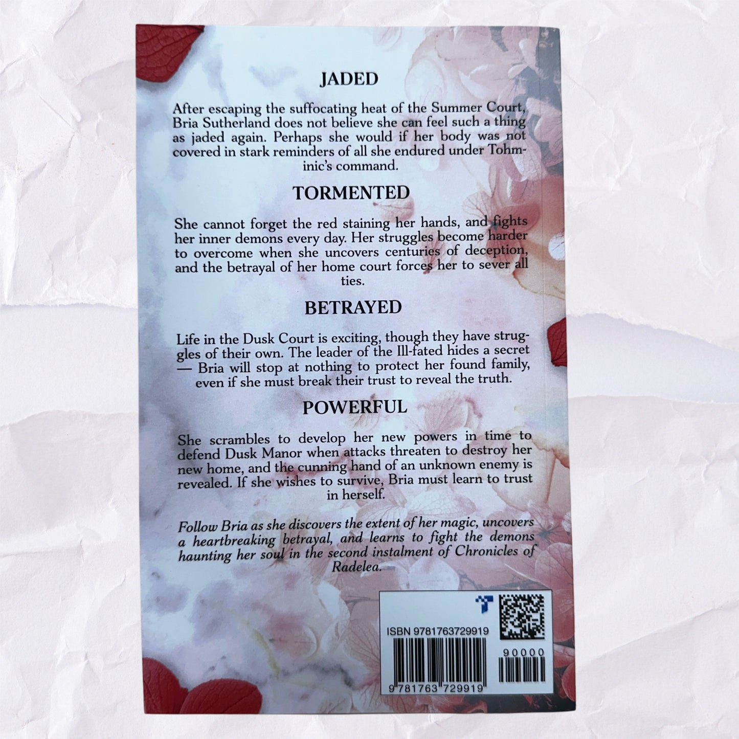 Crimson Haunts the Soul (Chronicles of Radelea #2) by Samara Saward - Signed Copies