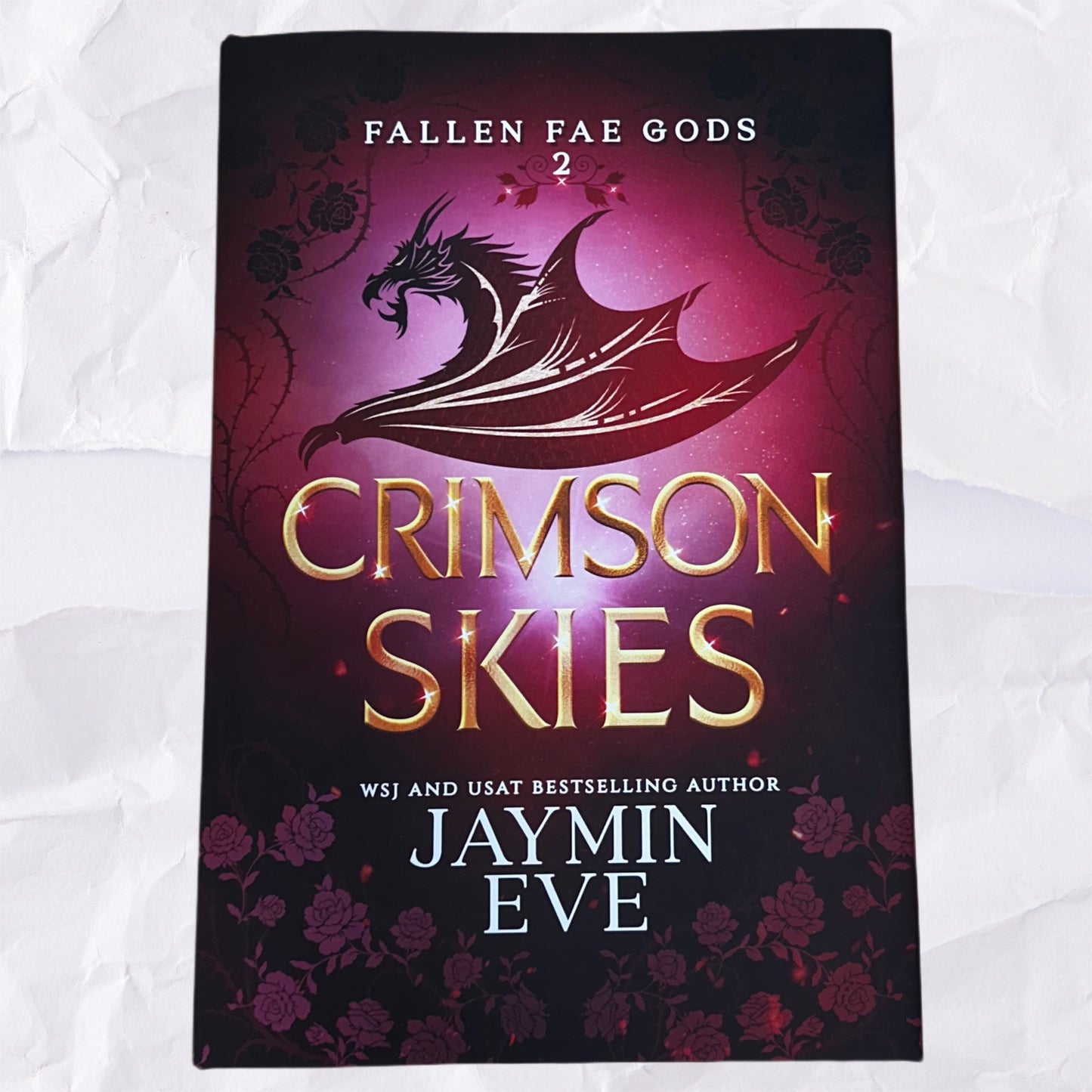 Crimson Skies (Fallen Fae Gods #2) by Jaymin Eve - Hardcover