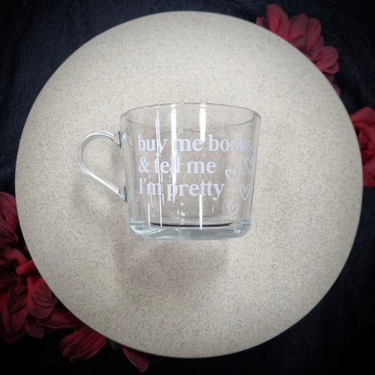 Buy Me Books - Glass Mug