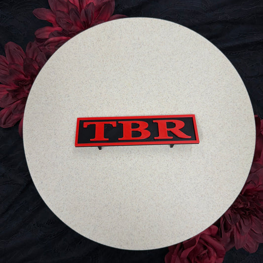 TBR Sign - Black/Red
