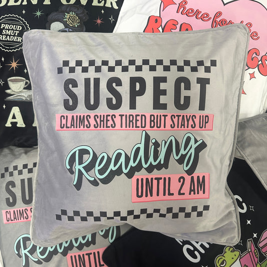 Reading Until 2am - Cushion