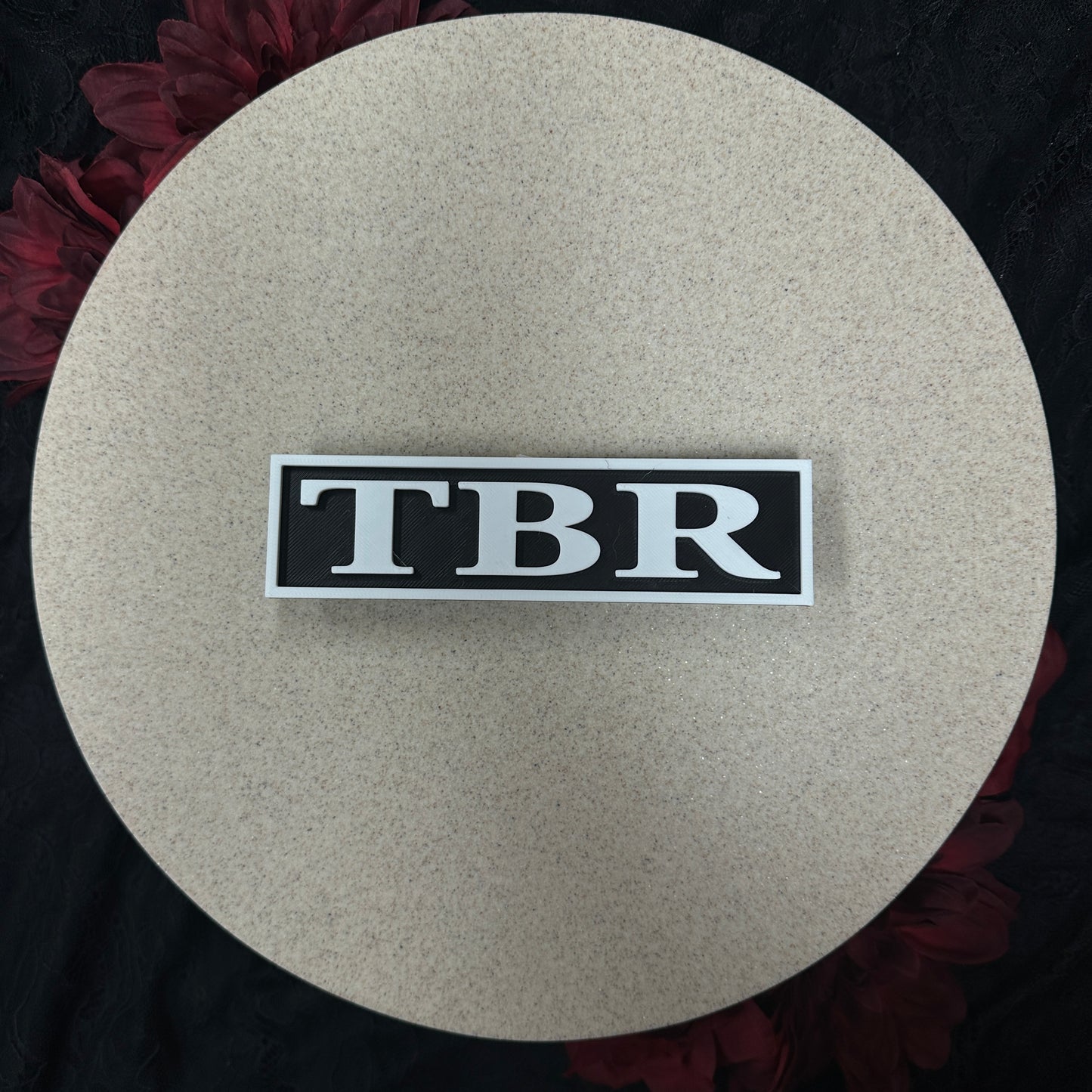 TBR Sign - Black/White