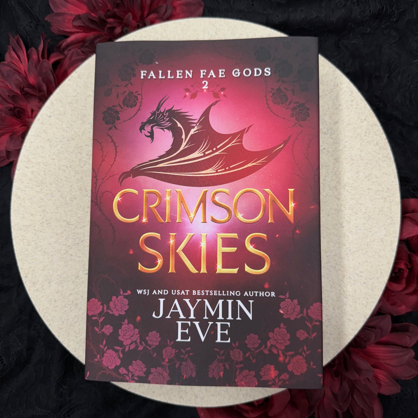 Crimson Skies (Fallen Fae Gods #2) by Jaymin Eve - Hardcover