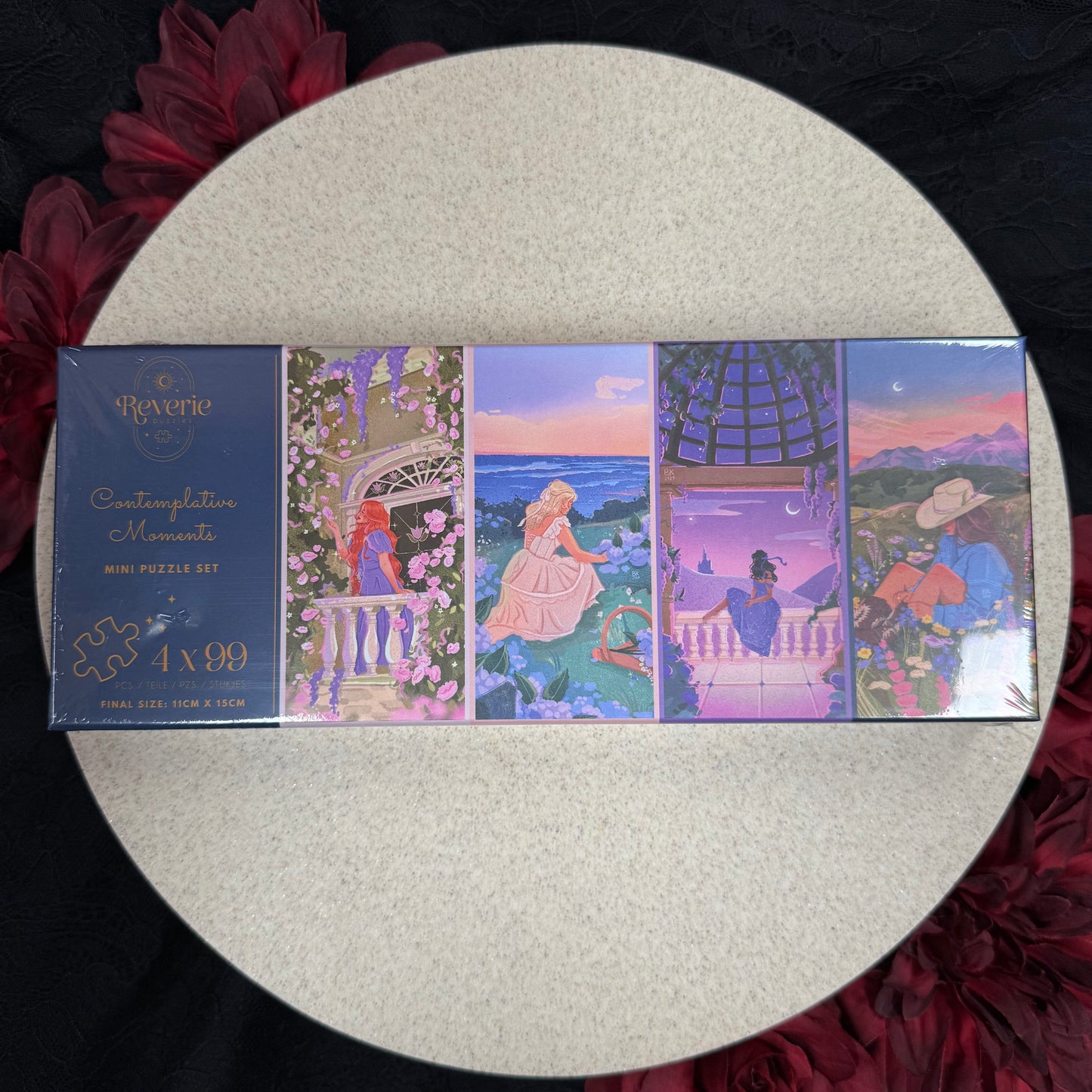 Mini Jigsaw Puzzle Set (4 x 99 Pieces)